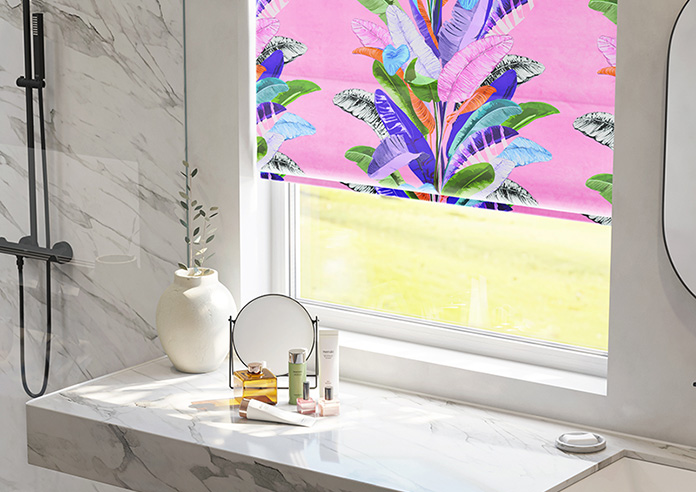 Palm Springs, Pink - Twist&Fit Roman Blind - Image 5